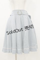 Kurumi Collaboration / フレアマリンアカデミアスカート 3L サックス H-25-10-25-054-LO-SK-NS-ZH