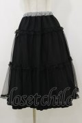 m petit by misako / NINA'S RVパニエスカート L ブラック H-25-10-25-055-LO-SK-NS-ZH