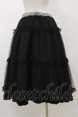画像2: m petit by misako / NINA'S RVパニエスカート L ブラック H-25-10-25-055-LO-SK-NS-ZH