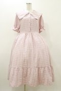 m petit by misako / AM*ギンガムCHKワンピース LL ピンク H-25-10-25-060-LO-OP-NS-ZH