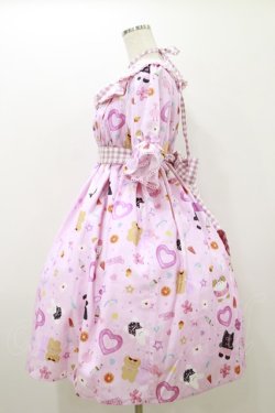 画像3: axes femme kawaii / ハッピーバカンス柄ワンピース M ピンク H-25-10-25-061-AX-OP-NS-ZH