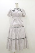 evelyn / リボンティアードワンピース Free ピンク H-25-10-25-062-LO-OP-NS-ZH