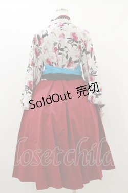 画像2: Favorite / 大正ロマン袴風ワンピース S レッド H-25-10-25-064-LO-OP-NS-ZH