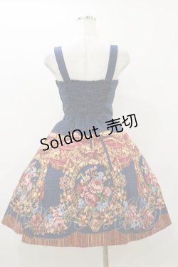 画像2: Innocent World / 宮殿の薔薇フレアージャンパースカート M/92cm ネイビー H-25-10-25-070-IW-OP-NS-ZH