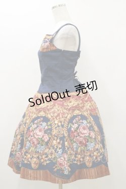 画像3: Innocent World / 宮殿の薔薇フレアージャンパースカート M/92cm ネイビー H-25-10-25-070-IW-OP-NS-ZH