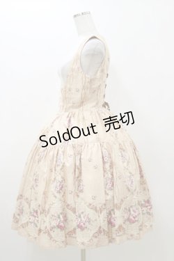 画像3: Innocent World / ピュアローズティアードジャンパースカート M ピンクベージュ H-25-10-25-075-IW-OP-NS-ZH