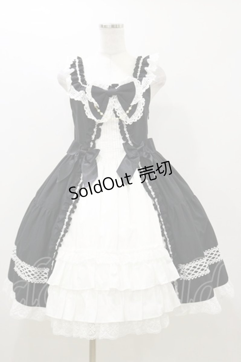 画像1: BABY,THE STARS SHINE BRIGHT / Pure Pearl bouquetジャンパースカート Free ブラック H-25-10-25-080-BA-OP-NS-ZH (1)