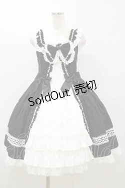 画像1: BABY,THE STARS SHINE BRIGHT / Pure Pearl bouquetジャンパースカート Free ブラック H-25-10-25-080-BA-OP-NS-ZH