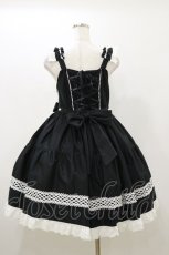 画像2: BABY,THE STARS SHINE BRIGHT / Pure Pearl bouquetジャンパースカート Free ブラック H-25-10-25-080-BA-OP-NS-ZH (2)