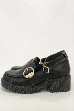 画像2: axes femme POETIQUE / バックル付ローファー M(23.5cm) ブラック H-25-10-25-009-AX-SH-NS-ZH