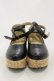 画像1: an another angelus / クロスストラップ厚底パンプス L/24.5〜25cm ブラック H-25-10-25-010-CA-SH-NS-ZH (1)