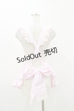 画像2: Angelic Pretty / レースアップSweetsエプロン Free ピンク H-25-10-25-012-AP-OP-NS-ZH