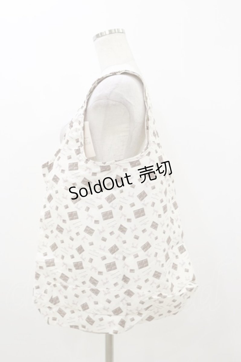 画像1: Maison de FLEUR / ラフォーレ原宿限定meijiチョコレートエコバッグ  Light Beige H-25-10-25-019-LO-BG-NS-ZH (1)
