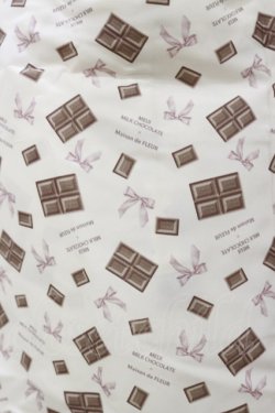 画像2: Maison de FLEUR / ラフォーレ原宿限定meijiチョコレートエコバッグ  Light Beige H-25-10-25-019-LO-BG-NS-ZH