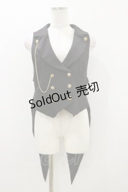 画像1: Amavel / Historical Butlerベスト Free ブラック H-25-10-25-030-CA-JA-NS-ZH