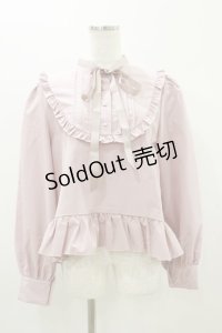 FLC / MINA*ペプラムブラウス LL ピンク H-25-10-25-035-LO-BL-NS-ZH