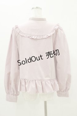 画像2: FLC / MINA*ペプラムブラウス LL ピンク H-25-10-25-035-LO-BL-NS-ZH