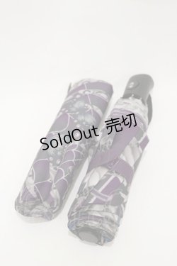 画像1: Qutie Frash / ワンタッチ折りたたみ傘  パープル H-25-10-26-001-QU-ZA-KB-ZH