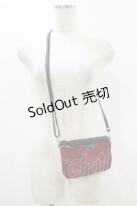 Qutie Frash / ショルダーミニBAG  黒×赤 H-25-10-26-005-QU-BG-KB-ZH