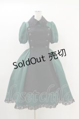 MIHO MATSUDA / ワンピース・ヴァーニ M 緑×黒 H-25-10-26-006-GO-OP-KB-ZH