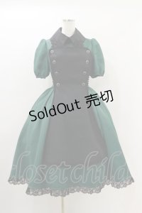 MIHO MATSUDA / ワンピース・ヴァーニ M 緑×黒 H-25-10-26-006-GO-OP-KB-ZH