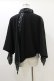 画像2: Qutie Frash / 2023-宵鶴-ポンチョ  黒 H-25-10-26-009-QU-JA-KB-ZH (2)