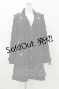 ALGONQUINS / レースベルトトレンチコート  黒 H-25-10-26-013-AL-CO-KB-ZH