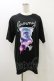 画像1: LISTEN FLAVOR / グミベアTシャツ  ブラック H-25-10-26-019-PU-TO-KB-ZH (1)