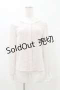 MILK / スカラップレースブラウス  ピンクフラワー H-25-10-26-022-ML-BL-KB-ZH