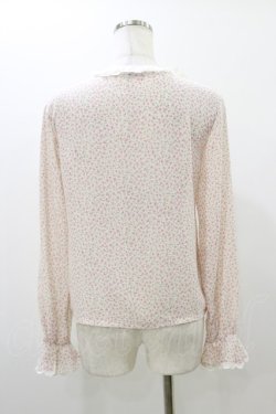 画像2: MILK / スカラップレースブラウス  ピンクフラワー H-25-10-26-022-ML-BL-KB-ZH