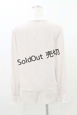 画像2: MILK / スカラップレースブラウス  ピンクフラワー H-25-10-26-022-ML-BL-KB-ZH