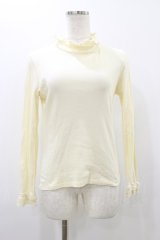 MILK / フリルハイネックtops  アイボリー H-25-10-26-023-ML-TO-KB-ZH