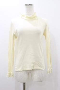 画像1: MILK / フリルハイネックtops  アイボリー H-25-10-26-023-ML-TO-KB-ZH