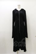NAOTO SEVEN / プリントロングZIPパーカー  黒 H-25-10-26-025-HN-TO-KB-ZH