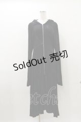 NAOTO SEVEN / プリントロングZIPパーカー  黒 H-25-10-26-025-HN-TO-KB-ZH