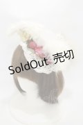GOTHIC HOLIC / 耳しっぽミニハット  白 H-25-10-26-003-PU-AC-KB-ZH