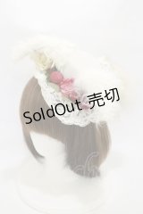 GOTHIC HOLIC / 耳しっぽミニハット  白 H-25-10-26-003-PU-AC-KB-ZH