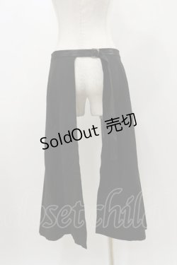画像2: Qutie Frash / 2021銀麗-GINREI-ラップロングスカート  黒 H-25-10-26-027-QU-SK-KB-ZH
