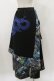画像2: Qutie Frash / ハカマ風ロングスカート  黒×青 H-25-10-26-030-QU-SK-KB-ZH (2)