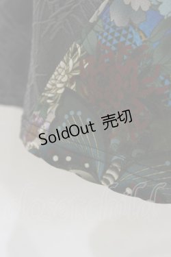 画像3: Qutie Frash / ハカマ風ロングスカート  黒×青 H-25-10-26-030-QU-SK-KB-ZH