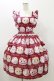 画像1: Emily Temple cute / Decoration CAKEエプロン風ワンピース  レッド H-25-10-26-031-ET-OP-KB-ZH (1)