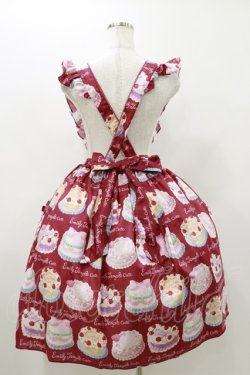画像2: Emily Temple cute / Decoration CAKEエプロン風ワンピース  レッド H-25-10-26-031-ET-OP-KB-ZH