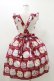 画像2: Emily Temple cute / Decoration CAKEエプロン風ワンピース  レッド H-25-10-26-031-ET-OP-KB-ZH (2)