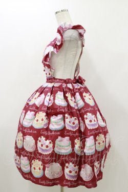 画像3: Emily Temple cute / Decoration CAKEエプロン風ワンピース  レッド H-25-10-26-031-ET-OP-KB-ZH