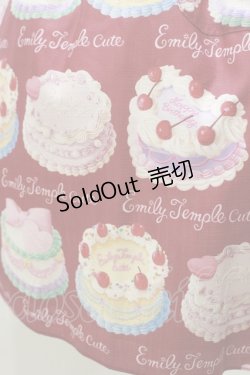 画像4: Emily Temple cute / Decoration CAKEエプロン風ワンピース  レッド H-25-10-26-031-ET-OP-KB-ZH