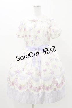 画像1: Emily Temple cute / フリルROSEワンピース  ラベンダー H-25-10-26-033-ET-OP-KB-ZH