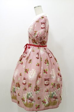 画像3: Melody BasKet / Strawberry picnicピンタックワンピース M レッド H-25-10-26-034-LO-OP-KB-ZH