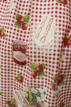 画像4: Melody BasKet / Strawberry picnicピンタックワンピース M レッド H-25-10-26-034-LO-OP-KB-ZH