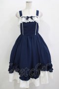 Chalmiere / 不思議の国のジャンパースカート M ネイビー H-25-10-27-001-PU-OP-NS-ZH