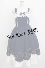 Chalmiere / 不思議の国のジャンパースカート M ネイビー H-25-10-27-001-PU-OP-NS-ZH